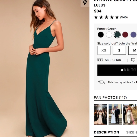 Lulus Dresses & Skirts - INFINITE GLORY FOREST GREEN MAXI DRESS LULUS